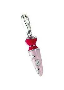 Charm-Einhänger Giorgio Martello MILANO "Schultüte, Silber 925" Charms rosa (rosé) Damen