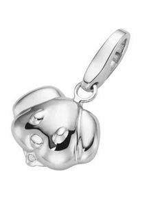 Charm-Einhänger Giorgio Martello MILANO "Hundekopf, Silber 925" Charms silberfarben (silber) Damen