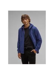 Sweatjacke Street One MEN Gr. L (52), blau (true blau) Herren Sweatjacken mit Kapuze Tunnelzugband