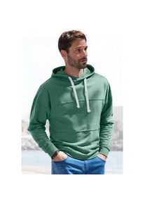 H.I.S. Hoodie H.I.S Gr. XL (56/58), grün Herren Sweatshirts Langarm Sweater mit Kapuze, aus Baumwollmischung