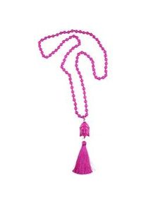 Lange Kette Collezione Alessandro "Nepal" Gr. one size, Glas, pink Damen Halsketten mit echten Glasperlen