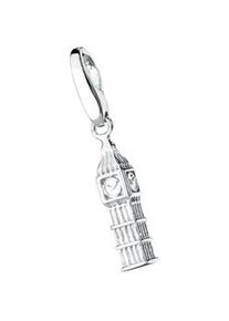 Charm-Einhänger Giorgio Martello MILANO "Big Ben, Silber 925" Charms silberfarben (silber) Damen