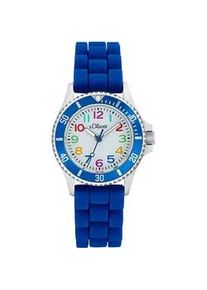 Quarzuhr s.Oliver "2033504" Armbanduhren blau Kinder Armbanduhr, Kinderuhr, ideal auch als Geschenk