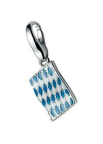 Charm-Einhänger Giorgio Martello MILANO "Flagge Bayern, Silber 925" Charms bunt Damen