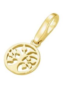 Charm-Einhänger Giorgio Martello MILANO "Lebensbaum, vergoldet, Silber 925" Charms goldfarben (gold) Damen