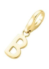 Charm Buchstabe Giorgio Martello MILANO "Buchstabe B, Silber 925" Charms goldfarben (gold) Damen