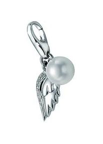 Charm Flügel Giorgio Martello MILANO "Flügel und Perle, Silber 925" Charms silberfarben (silber) Damen