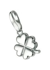 Charm-Einhänger Giorgio Martello MILANO "Kleeblatt, Silber 925" Charms silberfarben (silber) Damen