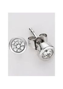 Smart Jewel Paar Ohrstecker LADY Ohrringe Gr. Zirkonia ct, Silber 925 (Sterlingsilber), silberfarben (silber 925) Damen