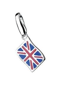 Charm-Einhänger Giorgio Martello MILANO "England-Flagge, Silber 925" Charms bunt Damen