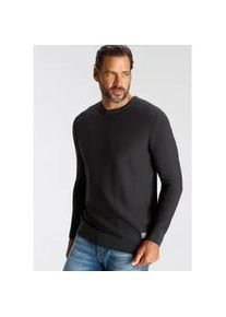 H.I.S. Strickpullover H.I.S Gr. XXXL (64/66), grau (anthrazit) Herren Pullover in besonderer Strick-Optik