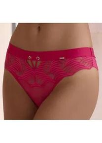 String Lascana "Marla" Gr. 36/38, pink Damen Unterhosen aus Spitze mit modischer Bänder-Optik