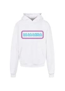 Kapuzensweatshirt Merchcode "Merchcode Herren LA LAYLA Ultra Heavy Hoody" Gr. XL, weiß Herren Sweatshirts