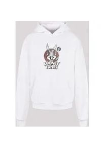 Sweatshirt F4NT4STIC "F4NT4STIC Herren Looney Tunes Bugs Bunny with Ultra Heavy Hoody" Gr. XS, weiß Herren Sweatshirts