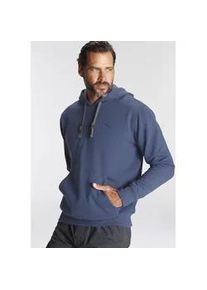 MAN'S WORLD Kapuzensweatshirt MAN'S WORLD Gr. 4XL (68/70), blau (jeansblau, melange) Herren Sweatshirts lange Ärmel, lockere Passform, unifarben, mit Kapuze