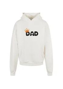 Kapuzensweatshirt Merchcode "Merchcode Herren Fathers Day - King Dad Ultra Heavy Hoody" Gr. 4XL, weiß (ready for dye) Herren Sweatshirts