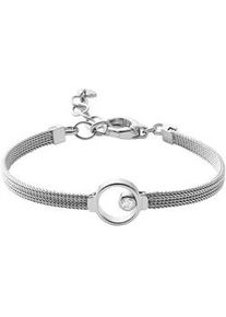 Edelstahlarmband Skagen "ELIN, SKJ0834040, SKJ0851791" Armbänder Gr. Edelstahl, silberfarben (edelstahlfarben-kristallweiß + kristallweiß) Damen Edelstahlarmband mit Zirkonia (synth.)