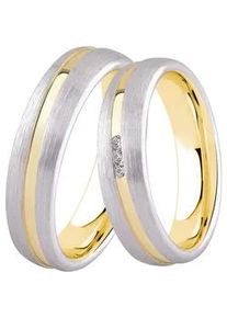 Trauring DOOSTI "Schmuck Geschenk Silber 925 Ehering Partnerring LIEBE" Fingerringe Gr. 62, ohne Zirkonia, Silber 925 (Sterlingsilber), 5mm, goldfarben (silberfarben, gelbgoldfarben) wahlweise mit oder ohne Zirkonia