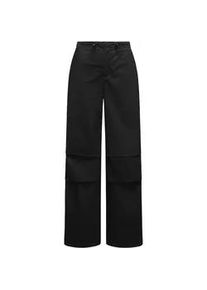 Stoffhose Ragwear "Paragata" Gr. 32, Normalgrößen, schwarz Damen Hosen Stylische Parachute-Hose mit Kordelzügen