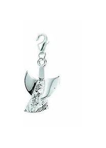 Charm-Einhänger ADELIA ́S "925 Silber Charms Anhänger Engel" silberfarben (silber) Damen 925 Sterling Silber Silberschmuck für