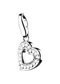 Charm Herz Giorgio Martello MILANO "Herz mit Zirkonia, Silber 925" Charms silberfarben (silber) Damen