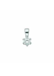 Ketten-Anhänger ADELIA ́S "Damen Silberschmuck 925 Silber Anhänger mit Zirkonia" Schmuckanhänger Gr. mit Zirkonia, Silber 925 (Sterlingsilber), silberfarben (silber) Damen mit Zirkonia Silberschmuck für