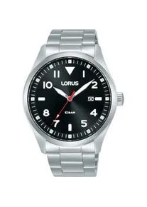 Quarzuhr Lorus "RH923QX9" Armbanduhren silberfarben Herren Armbanduhr, Herrenuhr, Edelstahlarmband, bis 10 bar wasserdicht