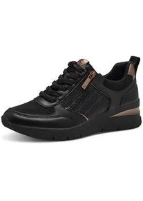 Keilsneaker Tamaris Gr. 37, bunt (schwarz, kupferfarben) Damen Schuhe Freizeitschuh, Halbschuh, Schnürschuh mit Außenreißverschluss Bestseller