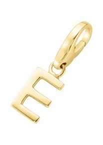 Charm Buchstabe Giorgio Martello MILANO "Buchstabe E, Silber 925" Charms goldfarben (gold) Damen