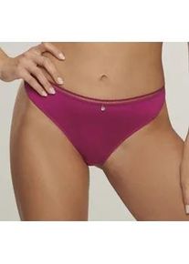 String s.Oliver Gr. 44/46, lila (beere) Damen Unterhosen mit feiner Spitze und weichem Microtouch-Material