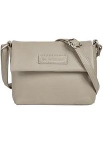 Umhängetasche Bruno Banani Gr. B/H/T: 19cm x 15cm x 5cm onesize, beige Damen Taschen echt Leder