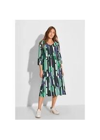 Midikleid Cecil Gr. XXL (46), US-Größen, grün (fir grün) Damen Kleider mit allover Grafikprint