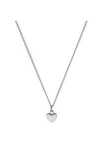 Kette mit Anhänger PURELEI "Schmuck Geschenk Heart Herz Charm Anhänger, 2116" Halsketten Gr. Edelstahl, L: 55cm, silberfarben (edelstahlfarben) Damen