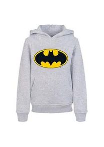 Kapuzensweatshirt ABSOLUTE CULT "ABSOLUTE Herren Kids DC Originals - Batman Logo Basic Hoody" Gr. 134/140, grau (erdgrau) Jungen Sweatshirts