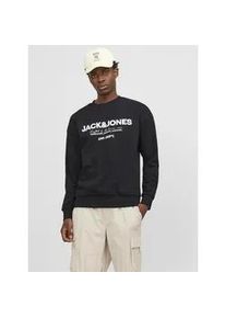 Jack & Jones Sweatshirt JACK & JONES "JJGALE SWEAT O-NECK" Gr. XS, schwarz Herren Sweatshirts