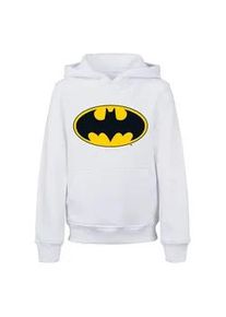 Kapuzensweatshirt ABSOLUTE CULT "ABSOLUTE Herren Kids DC Originals - Batman Logo Basic Hoody" Gr. 134/140, weiß Jungen Sweatshirts