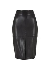 Sommerrock Urban Classics "Urban Classics Damen Ladies Synthetic Leather Pencil Skirt" Gr. L, schwarz Damen Röcke