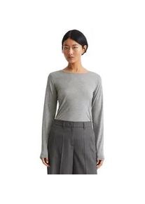 Marc O'Polo Langarmshirt MARC O'POLO "aus softem Drapy Jersey" Gr. M, grau Damen Shirts