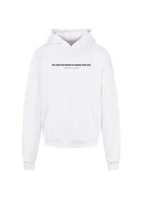 Kapuzensweatshirt Merchcode "Merchcode Herren WD - Believe In Yourself Ultra Heavy Hoody" Gr. L, weiß Herren Sweatshirts