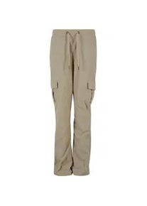 Cargohose Urban Classics "Urban Classics Damen Ladies Nylon Cargo Pants" Gr. 3XL, US-Größen, grau (concrete) Damen Hosen