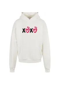 Kapuzensweatshirt Merchcode "Merchcode Herren Valentines Day - XOXO Ultra Heavy Hoody" Gr. 4XL, weiß (ready for dye) Herren Sweatshirts