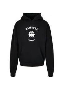 Kapuzensweatshirt Merchcode "Merchcode Herren Hamburg X Ultra Heavy Hoody" Gr. 5XL, schwarz Herren Sweatshirts