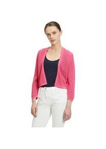 Strickjacke Betty Barclay "Betty Barclay Sommer-Strickjacke mit 3/4 Arm" Gr. 48, pink (pink flambé) Damen Strickjacken Strick