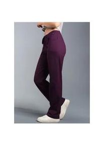 Jerseyhose TRIGEMA "TRIGEMA Hüfthose DELUXE Baumwolle" Gr. S, US-Größen, lila (aubergine) Damen Hosen