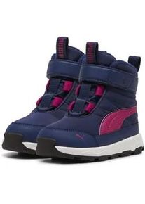 Stiefel Puma "Puma Evolve Klein Kinder" Gr. 27, blau (persian blue magenta gleam pink) Kinder Schuhe