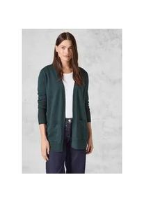 Cardigan Cecil Gr. XL (44), grün (fir green melange) Damen Strickjacken aus softem Materialmix