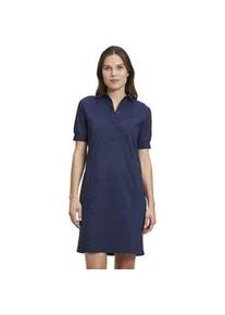 BETTY & CO Druckkleid BETTY & CO "Betty Co Casual-Kleid mit Rippbündchen" Gr. 38, Normalgrößen, blau (navy blue) Damen Kleider Kragen