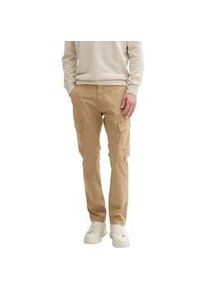 Chinohose Tom Tailor Gr. XXL, N-Gr, beige (everglade beige) Herren Hosen mit Cargo Taschen