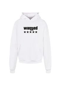 Kapuzensweatshirt Merchcode "Merchcode Herren Wanted Ultra Heavy Hoody" Gr. XS, weiß Herren Sweatshirts