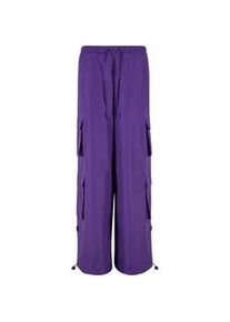 Cargohose Urban Classics "Urban Classics Damen Ladies Ripstop Double Cargo Pants" Gr. XL, US-Größen, lila (realviolet) Damen Hosen